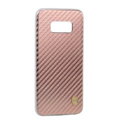 Galaxy S8 Carbon Fiber Armor Hybrid Case (Rose Gold)